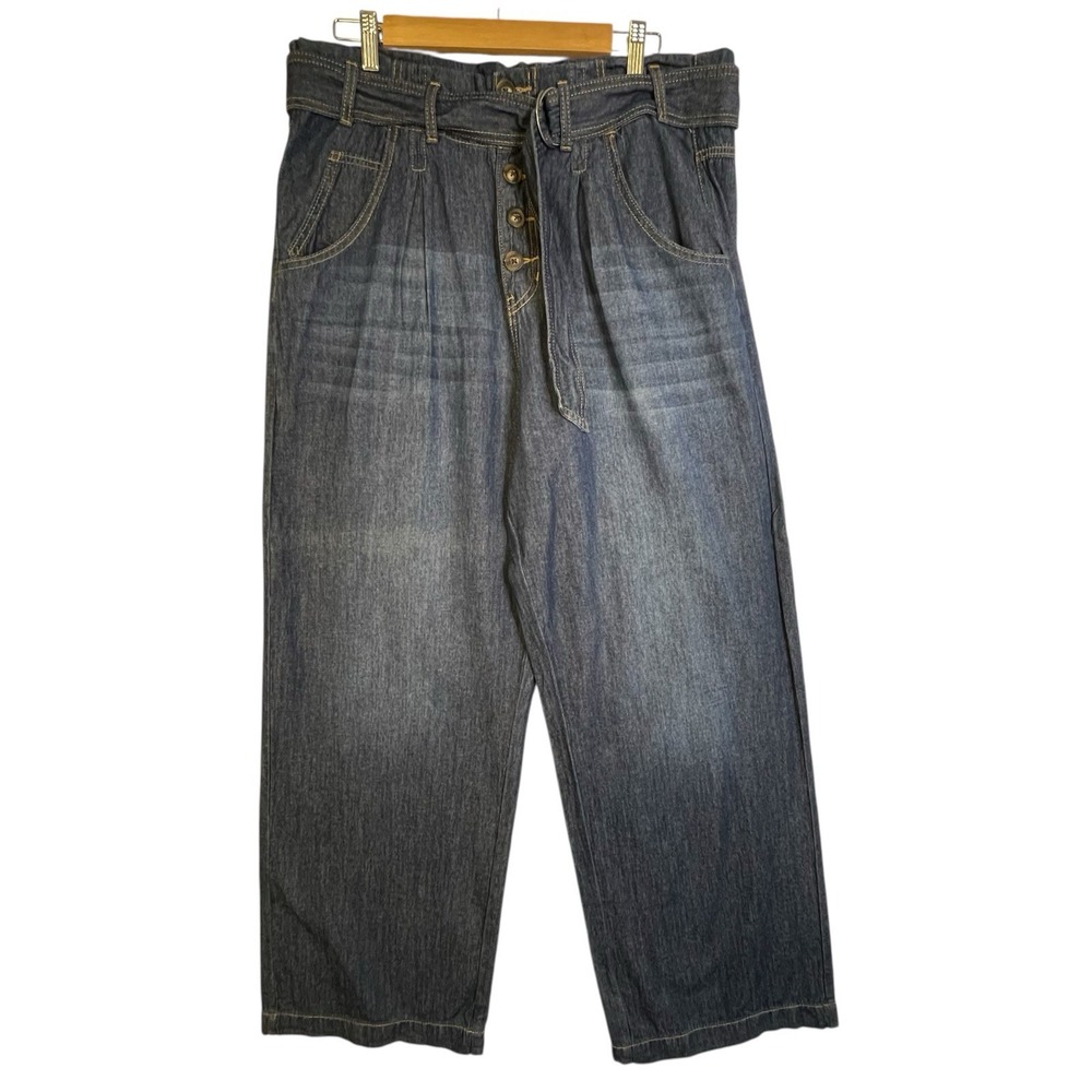 Maurices Dark Blue Wide Leg Jeans